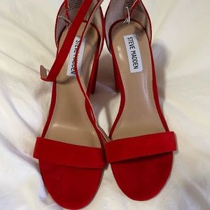 Red Steve Madden heels